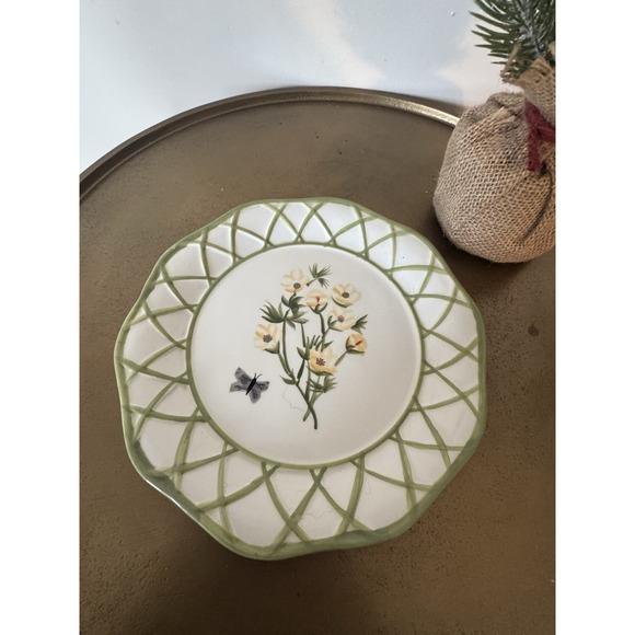 Other - Wildflower Collection Park Designs Plate Vintage Floral Botanical Cottage Spring